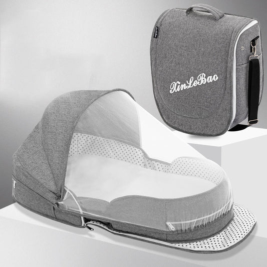 Portable Removable Folding Crib Baby Bed Mammy Bag - Mommii & Me Portable Removable Folding Crib Baby Bed Mammy Bag