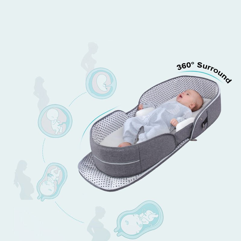 Portable Removable Folding Crib Baby Bed Mammy Bag - Mommii & Me Portable Removable Folding Crib Baby Bed Mammy Bag