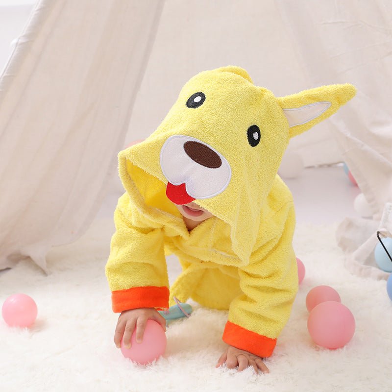 Cute Animal Baby Bath Towels / Bathrobes Cotton Children's Bathrobes Baby Hooded - Mommii & Me Cute Animal Baby Bath Towels / Bathrobes Cotton Children's Bathrobes Baby Hooded