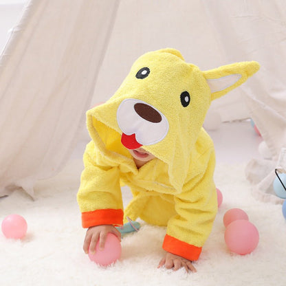 Cute Animal Baby Bath Towels / Bathrobes Cotton Children's Bathrobes Baby Hooded - Mommii & Me Cute Animal Baby Bath Towels / Bathrobes Cotton Children's Bathrobes Baby Hooded