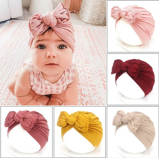 Soft Baby Girl Bonnet Headwraps - Mommii & Me Soft Baby Girl Bonnet Headwraps