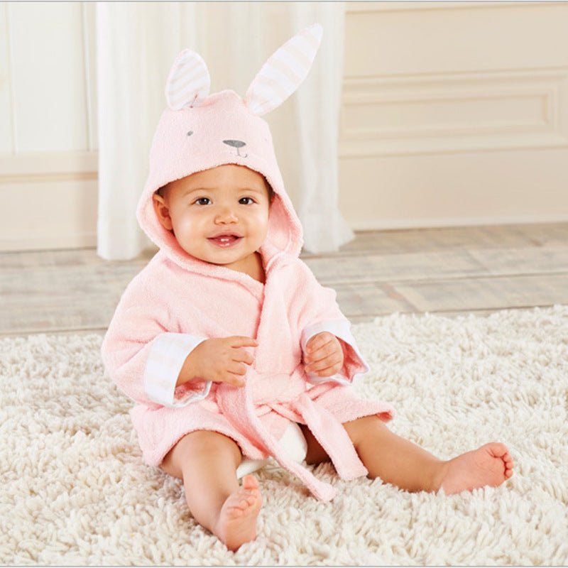 Cute Animal Baby Bath Towels / Bathrobes Cotton Children's Bathrobes Baby Hooded - Mommii & Me Cute Animal Baby Bath Towels / Bathrobes Cotton Children's Bathrobes Baby Hooded