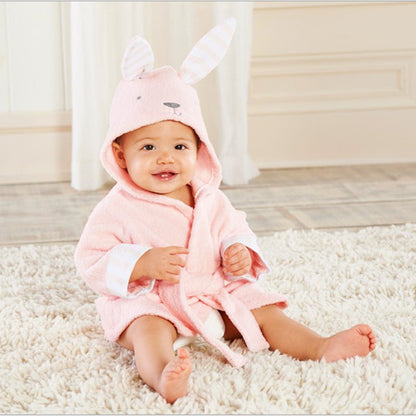 Cute Animal Baby Bath Towels / Bathrobes Cotton Children's Bathrobes Baby Hooded - Mommii & Me Cute Animal Baby Bath Towels / Bathrobes Cotton Children's Bathrobes Baby Hooded