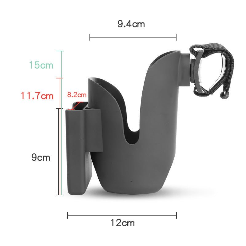 Baby Stroller Cup Holder + Mobile Phone Holder - Mommii & Me Baby Stroller Cup Holder + Mobile Phone Holder
