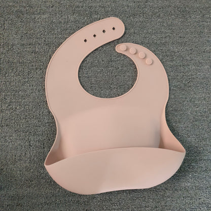 Soft Waterproof Silicone Baby Bib with Food Catcher, Baby Silicone Bib - Mommii & Me Soft Waterproof Silicone Baby Bib with Food Catcher, Baby Silicone Bib