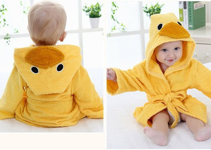 Cute Animal Baby Bath Towels / Bathrobes Cotton Children's Bathrobes Baby Hooded - Mommii & Me Cute Animal Baby Bath Towels / Bathrobes Cotton Children's Bathrobes Baby Hooded