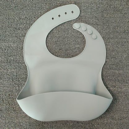 Soft Waterproof Silicone Baby Bib with Food Catcher, Baby Silicone Bib - Mommii & Me Soft Waterproof Silicone Baby Bib with Food Catcher, Baby Silicone Bib