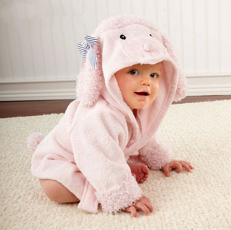 Cute Animal Baby Bath Towels / Bathrobes Cotton Children's Bathrobes Baby Hooded - Mommii & Me Cute Animal Baby Bath Towels / Bathrobes Cotton Children's Bathrobes Baby Hooded