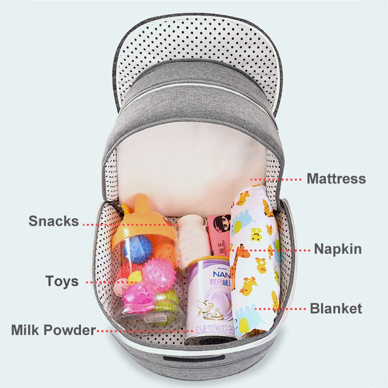Portable Removable Folding Crib Baby Bed Mammy Bag - Mommii & Me Portable Removable Folding Crib Baby Bed Mammy Bag