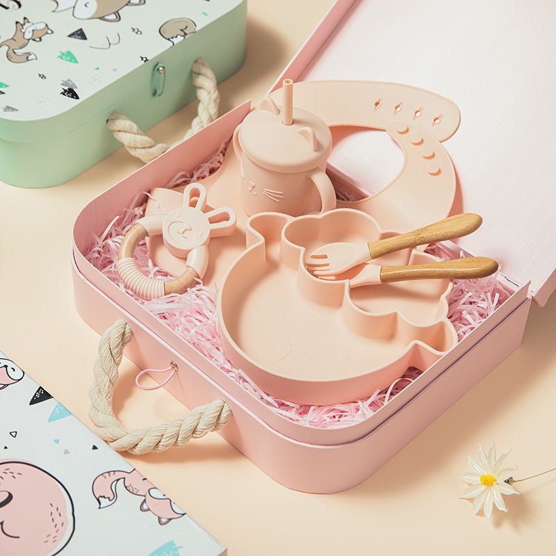 Baby Silicone Bowl Tableware Set - Mommii & Me Baby Silicone Bowl Tableware Set