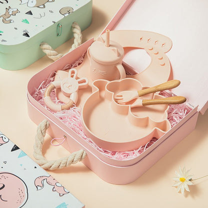 Baby Silicone Bowl Tableware Set - Mommii & Me Baby Silicone Bowl Tableware Set