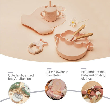 Baby Silicone Bowl Tableware Set - Mommii & Me Baby Silicone Bowl Tableware Set